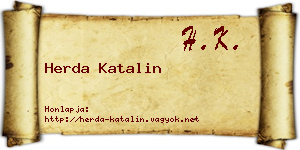 Herda Katalin névjegykártya